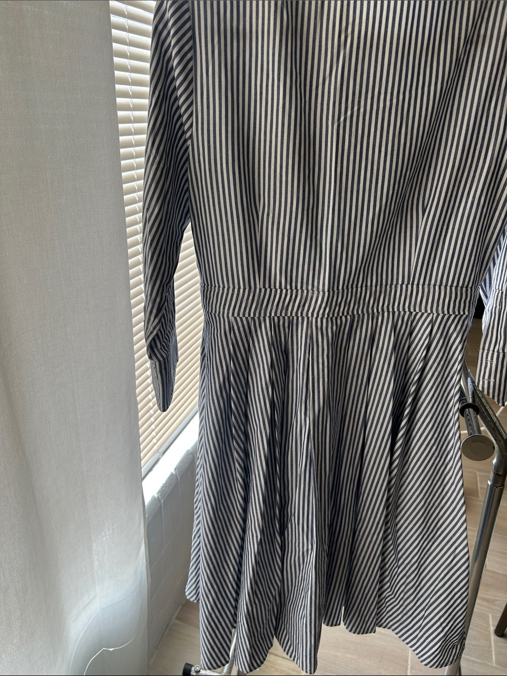 Eliza J Black and White Striped Shirt Dress women’s - Picture 7 of 7